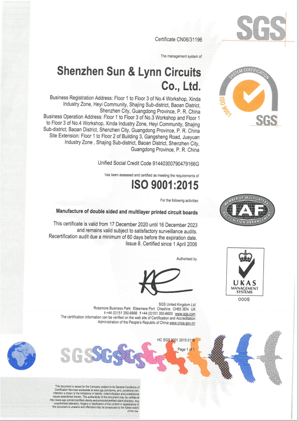 PCB ISO9001